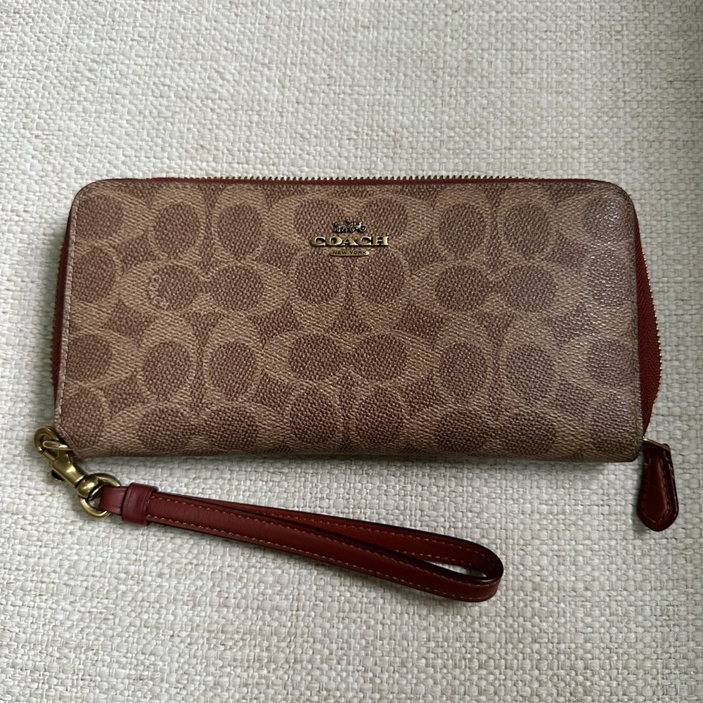 Coach Signature Wristlet